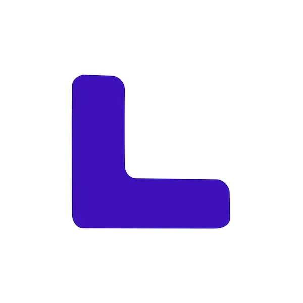 5S Corner Markers, 1 in W., 3 in L., 0.003 in Thickness, 50 PK
